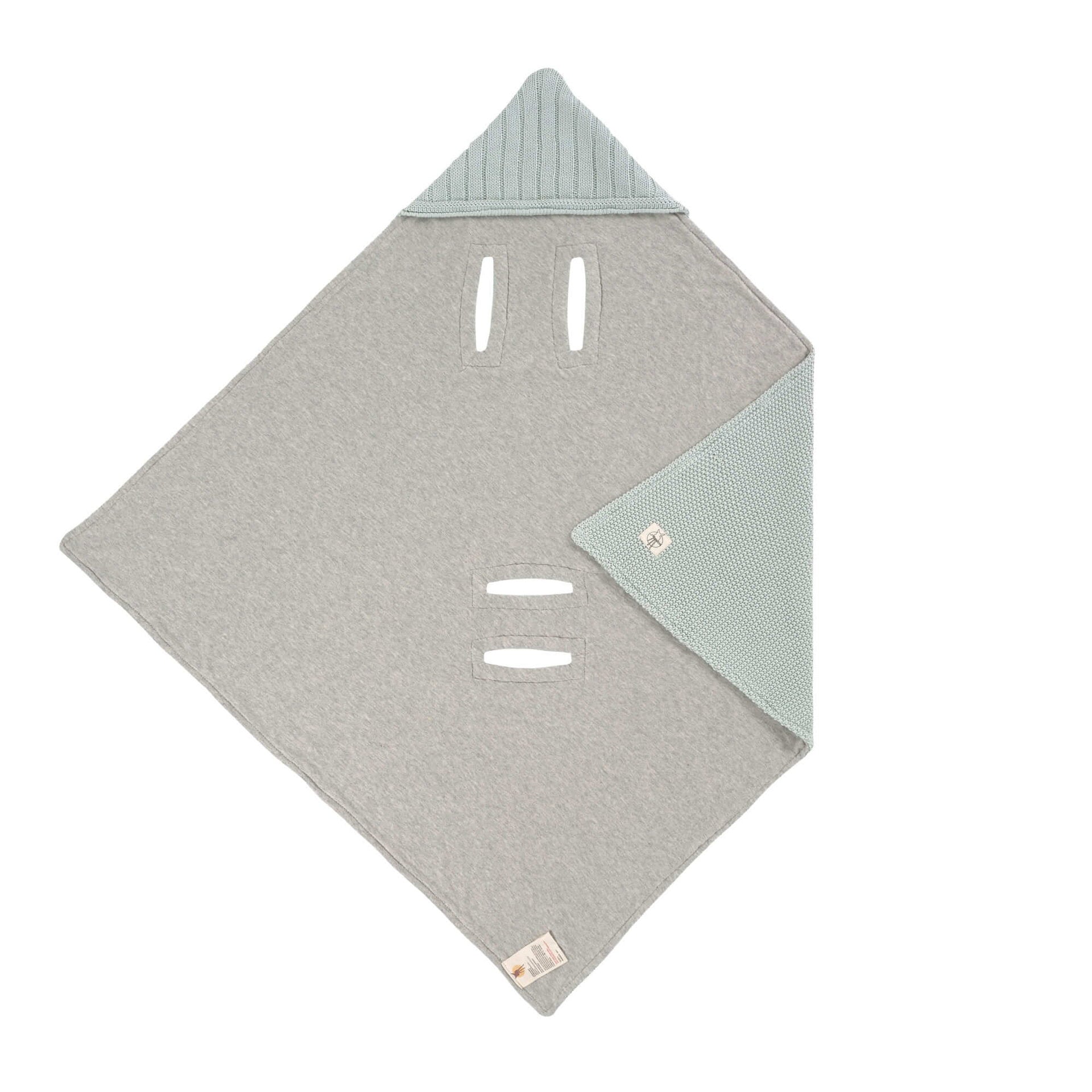 Einschlagdecke Baby Bio Baumwolle, Light Mint