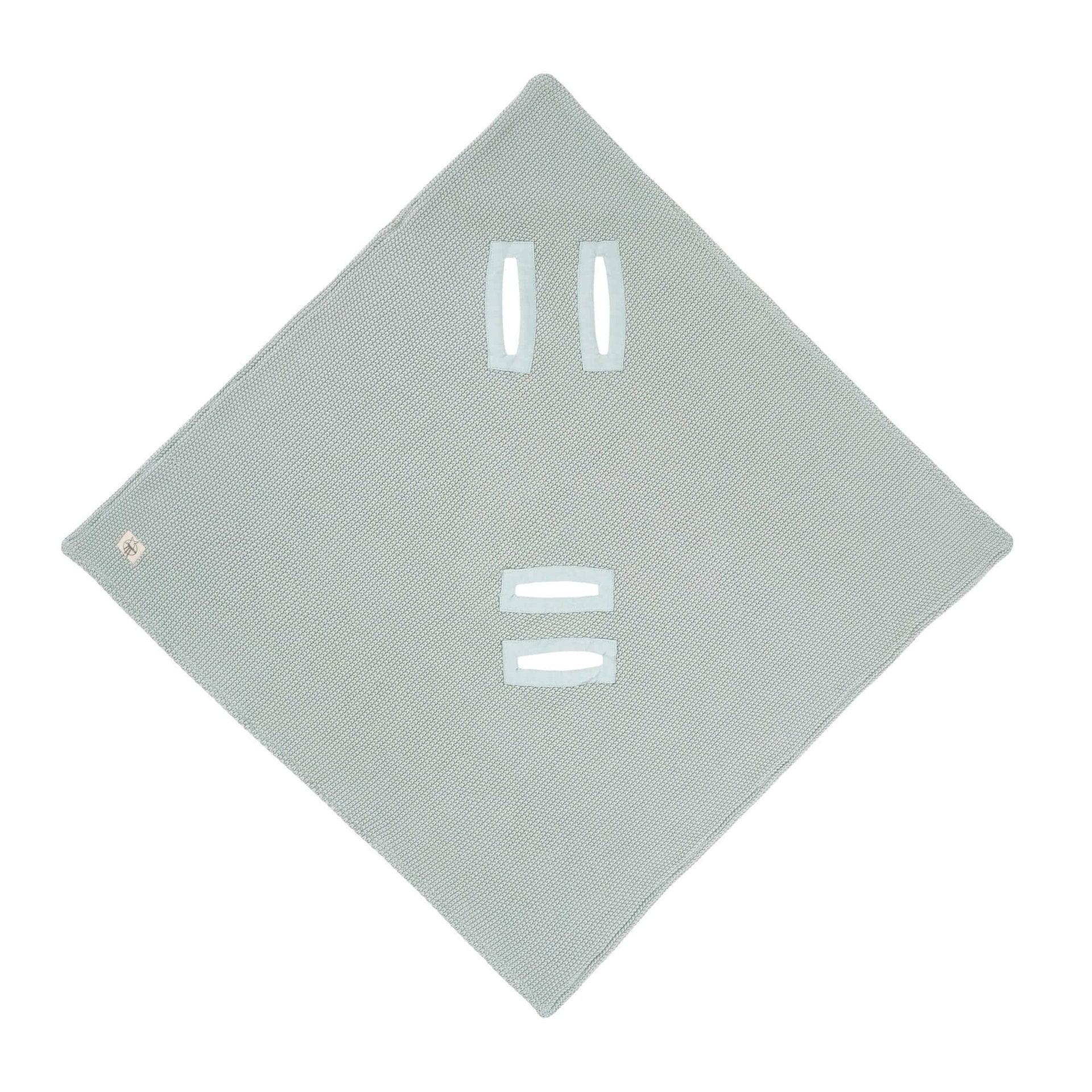 Lässig Einschlagdecke Baby Bio Baumwolle, Light Mint Detailansicht