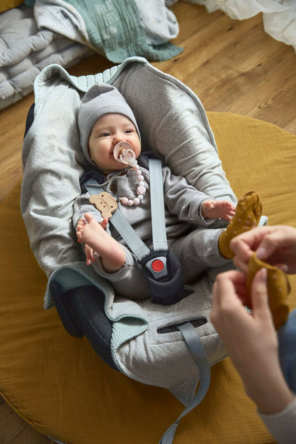 Lässig Einschlagdecke Baby Bio Baumwolle, Light Mint Seitenansicht