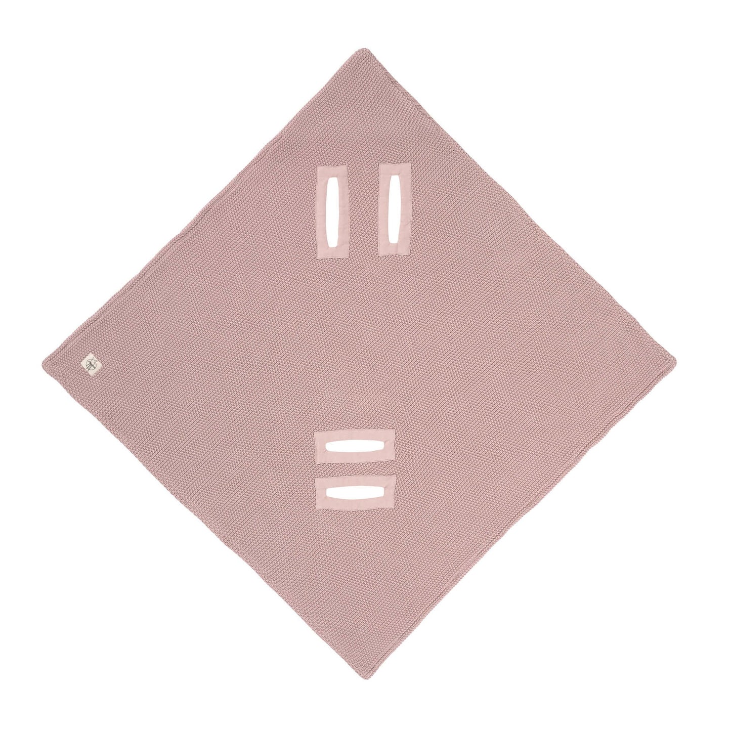 Lässig Einschlagdecke Baby Bio Baumwolle, Dusky Pink Detailansicht