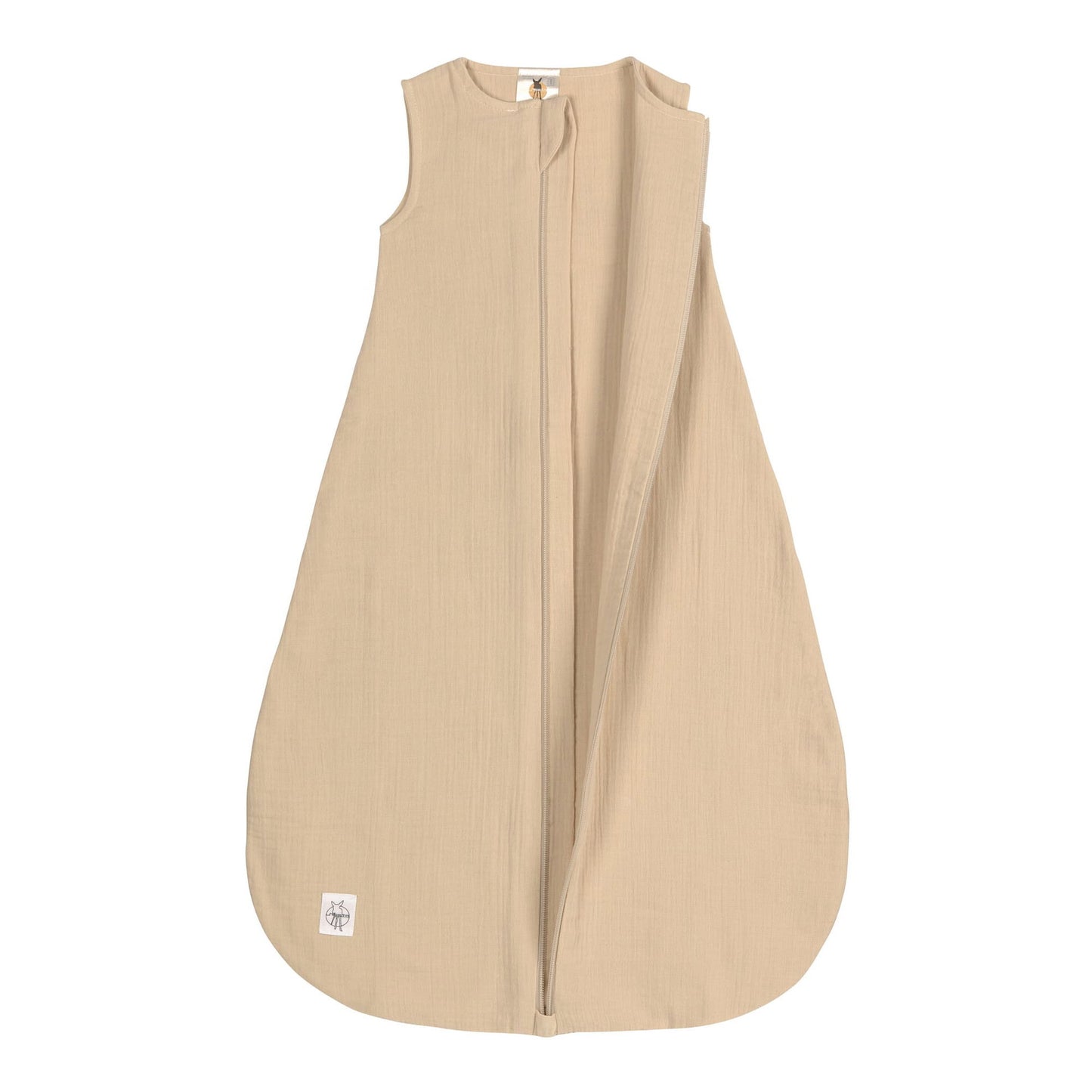 Lässig Baby Sommerschlafsack Tog 1 Bio Baumwolle, Nature, Beige Seitenansicht