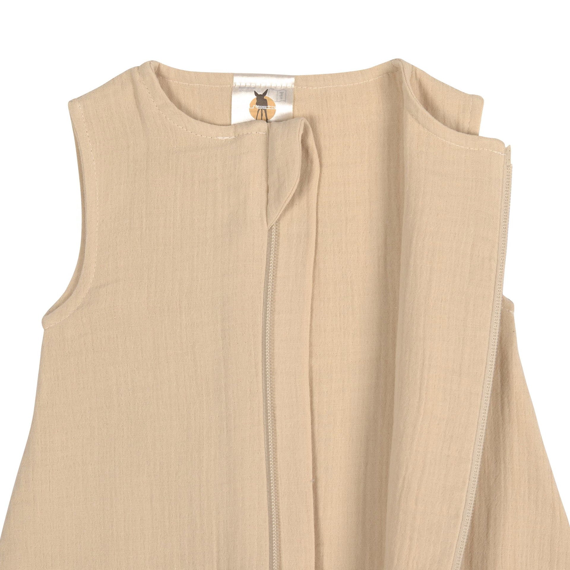 Lässig Baby Sommerschlafsack Tog 1 Bio Baumwolle, Nature, Beige Rückansicht