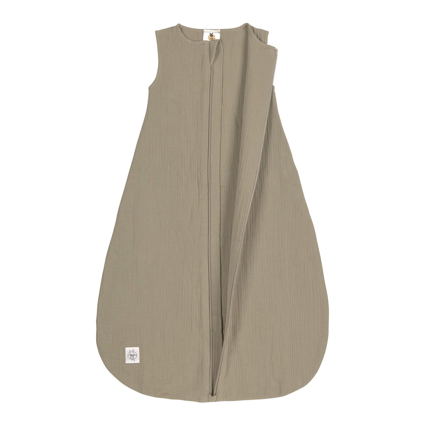 Lässig Baby Sommerschlafsack Tog 1 Bio Baumwolle, Oliv Seitenansicht