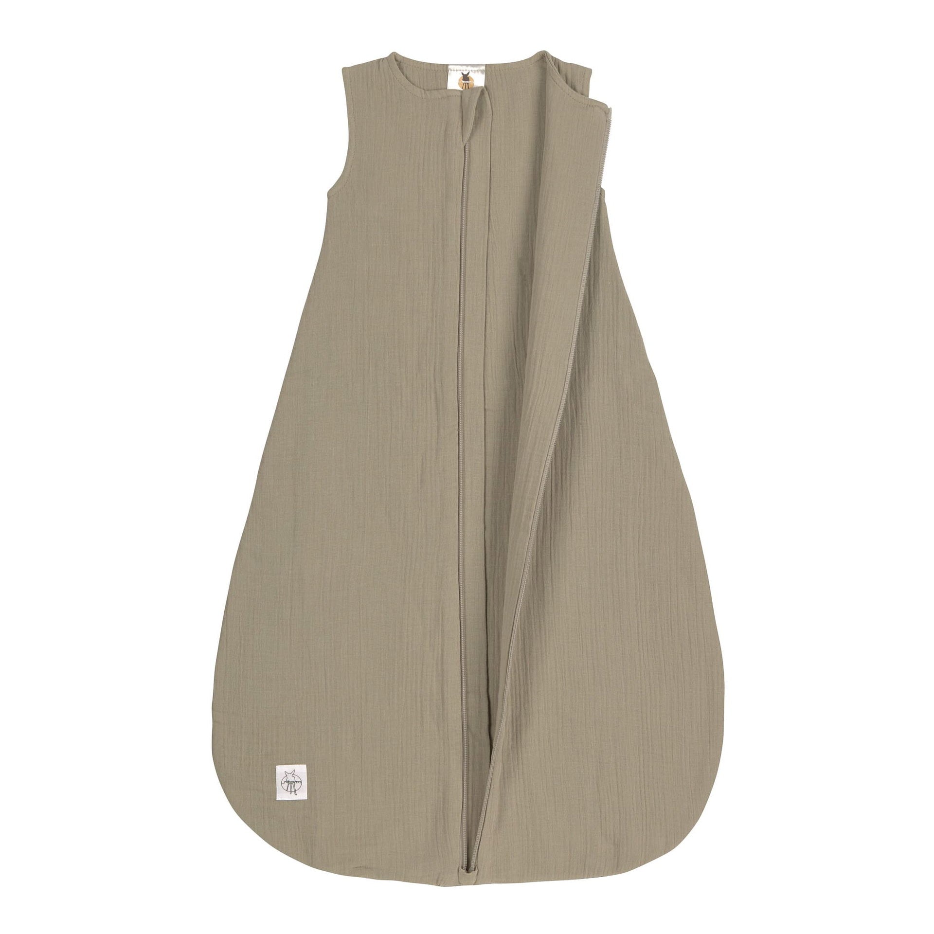 Lässig Baby Sommerschlafsack Tog 1 Bio Baumwolle, Oliv Seitenansicht