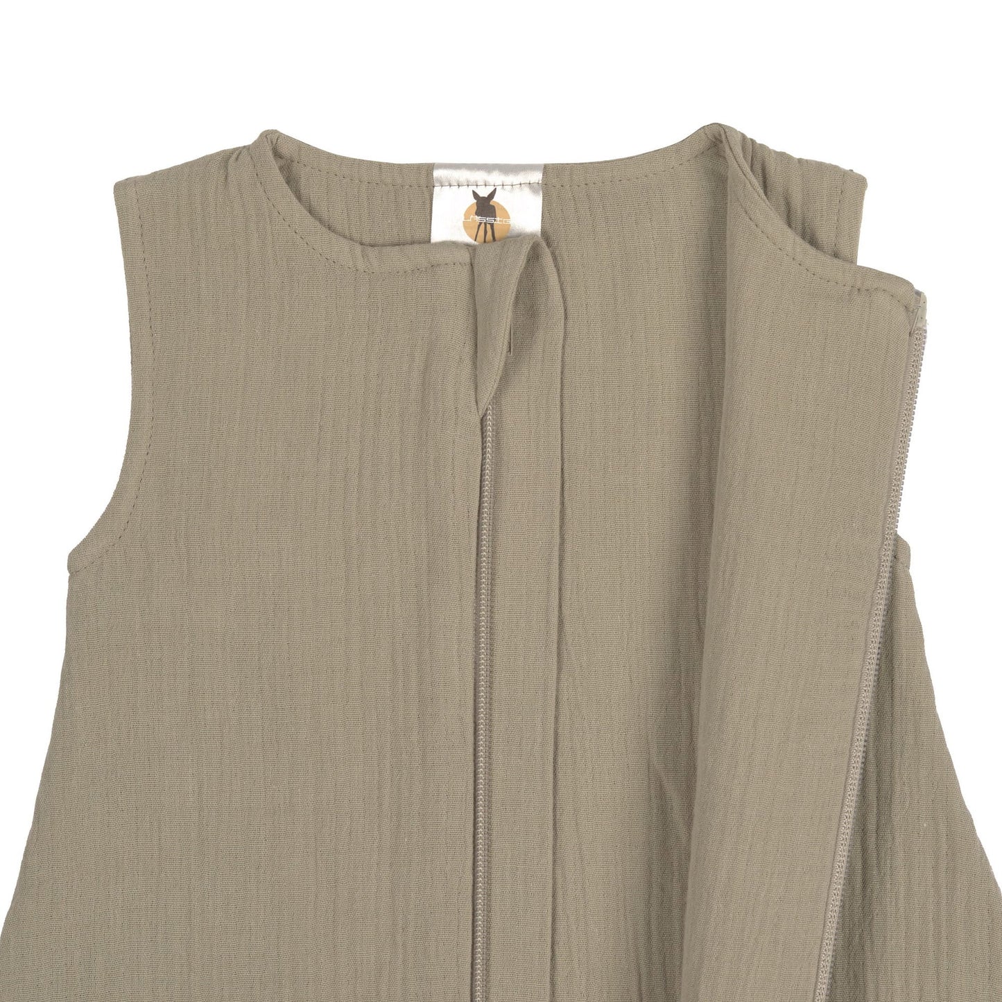 Lässig Baby Sommerschlafsack Tog 1 Bio Baumwolle, Oliv Rückansicht