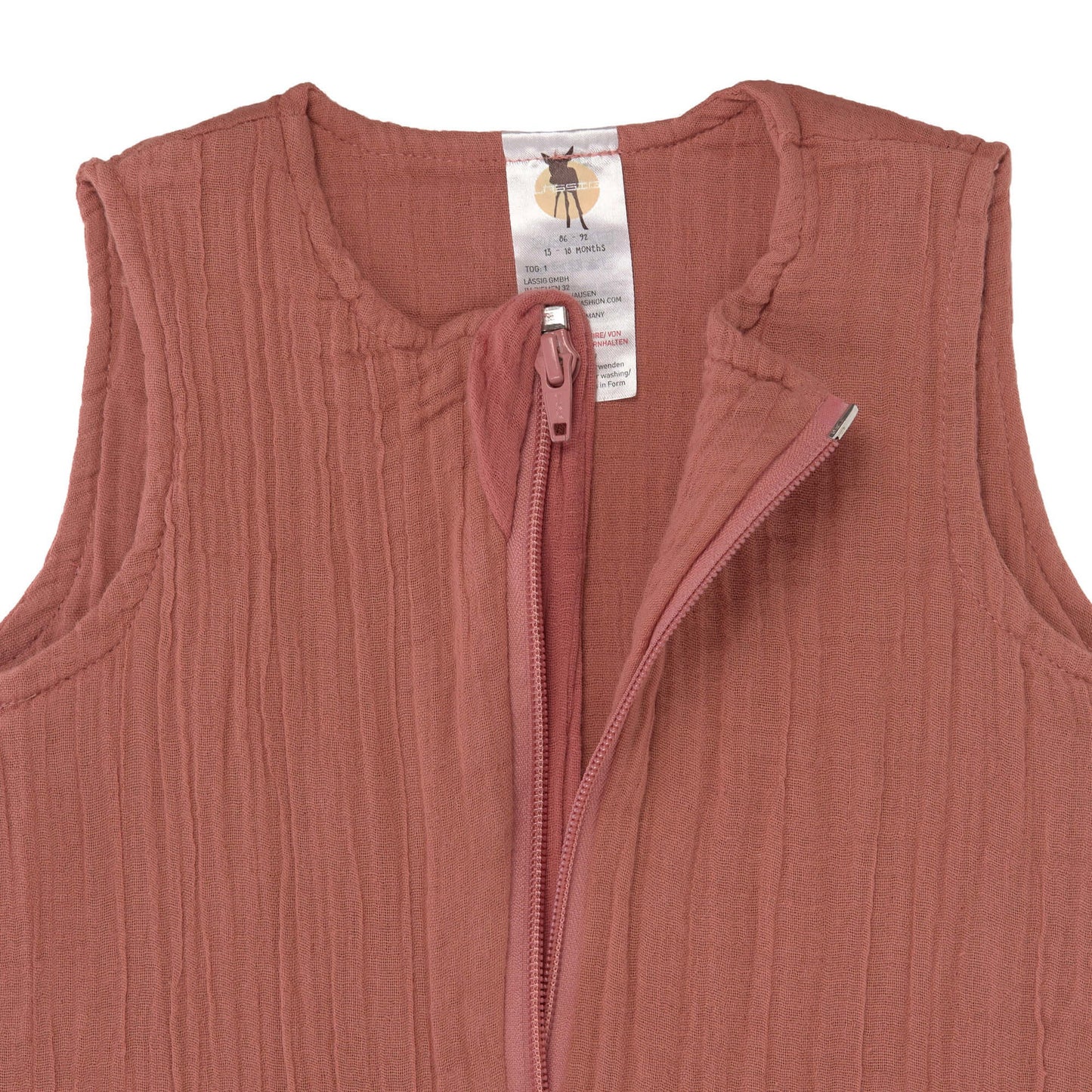 Lässig Baby Sommerschlafsack Tog 1 Bio Baumwolle, Rosewood Rosa Lifestyle Bild