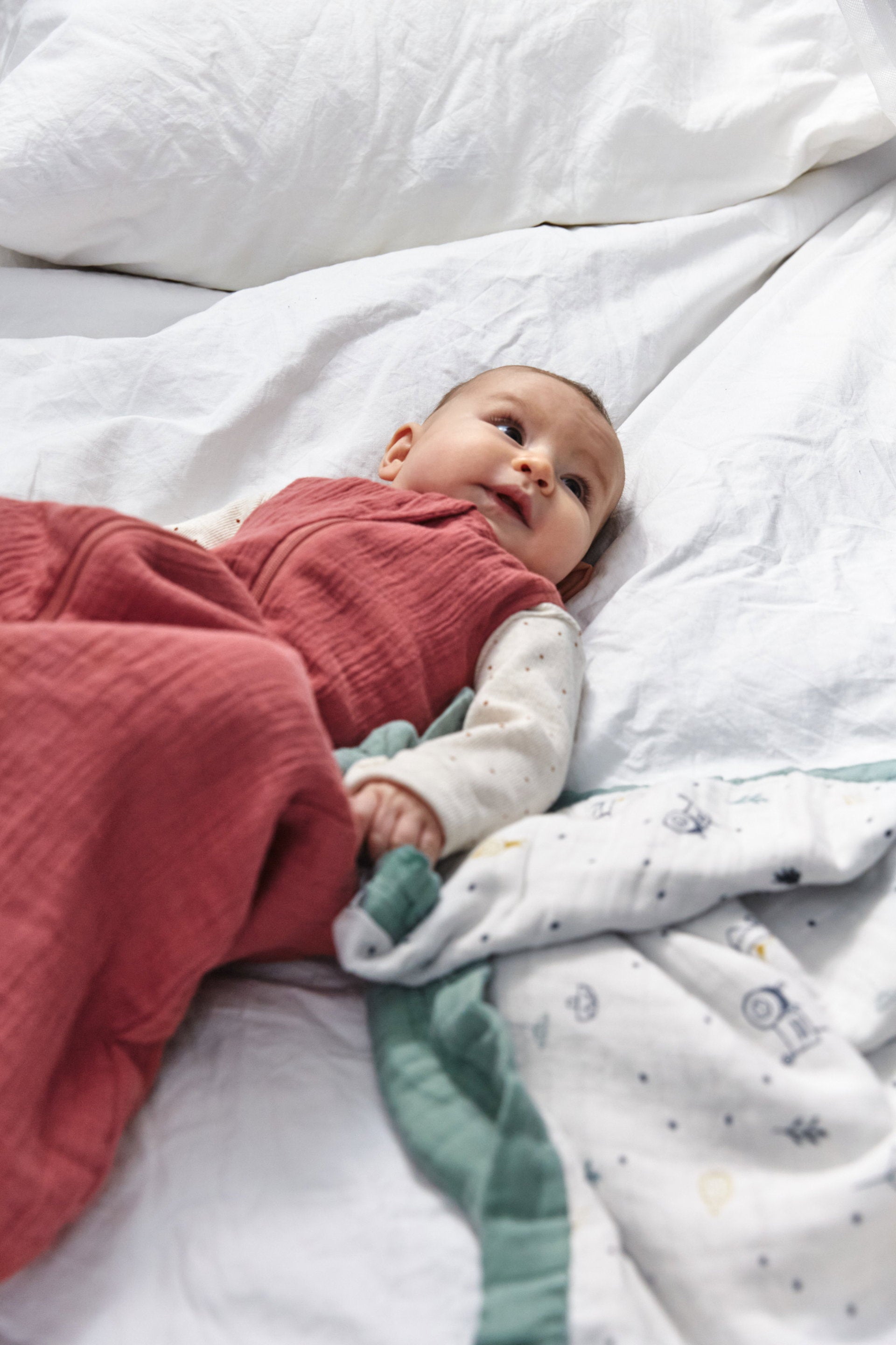 Lässig Baby Sommerschlafsack Tog 1 Bio Baumwolle, Rosewood Rosa Größenvergleich