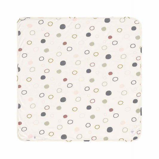 Lässig Babydecke Bio Baumwolle, Circles Offwhite Detailansicht
