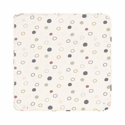 Lässig Babydecke Bio Baumwolle, Circles Offwhite Detailansicht