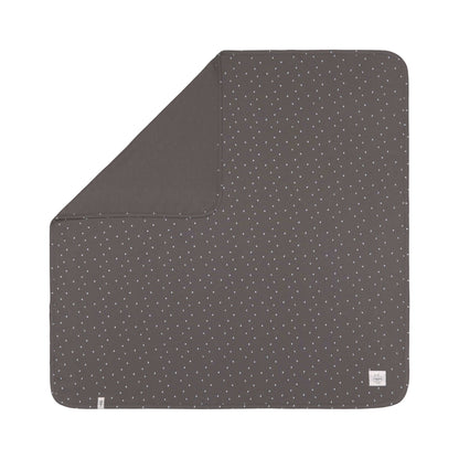 Babydecke Bio Baumwolle, Spots Anthracite