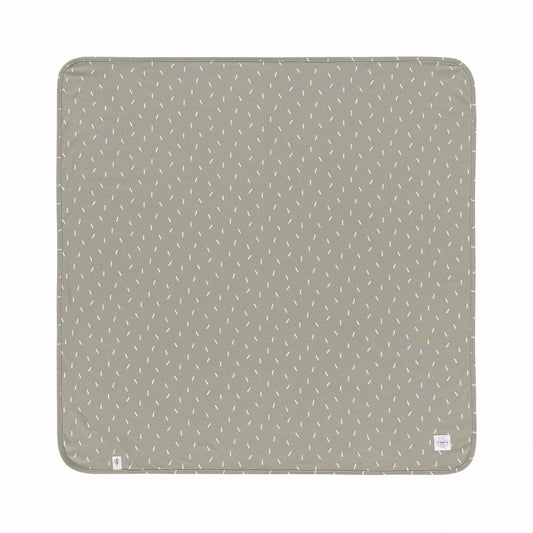 Lässig Babydecke Bio Baumwolle, Speckles Oliv Detailansicht