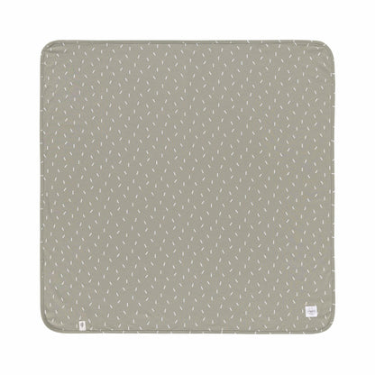 Lässig Babydecke Bio Baumwolle, Speckles Oliv Detailansicht