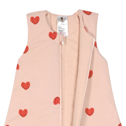 Lässig Babyschlafsack 2,5 TOG Herz, Rosa Detail Bild