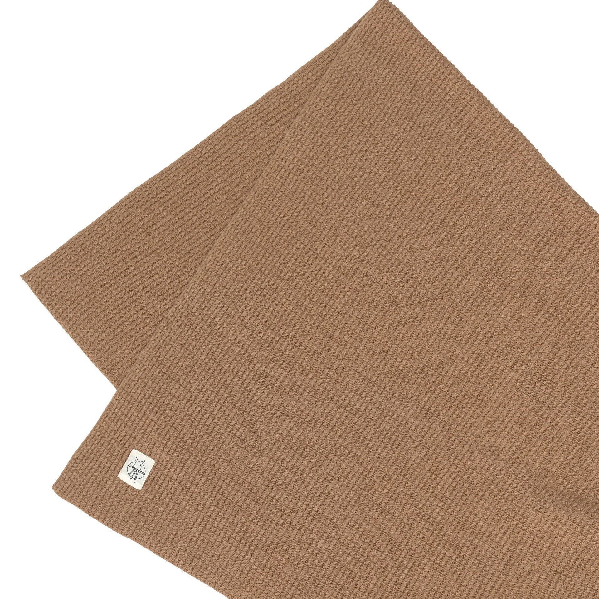 Lässig Babydecke Bio Baumwolle, Nubs, Braun Seitenansicht