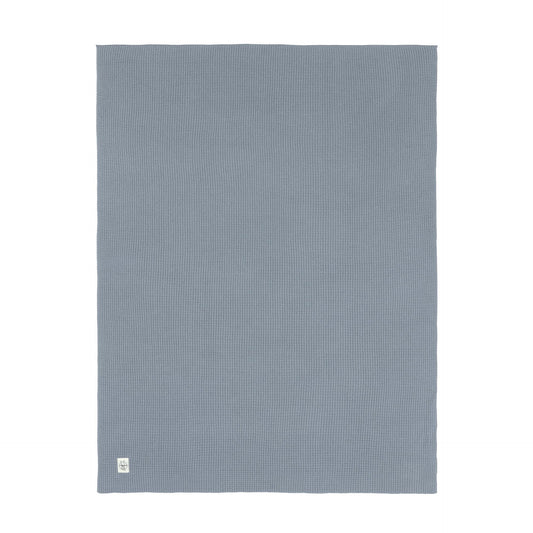 Babydecke Bio Baumwolle, Nubs, Blau