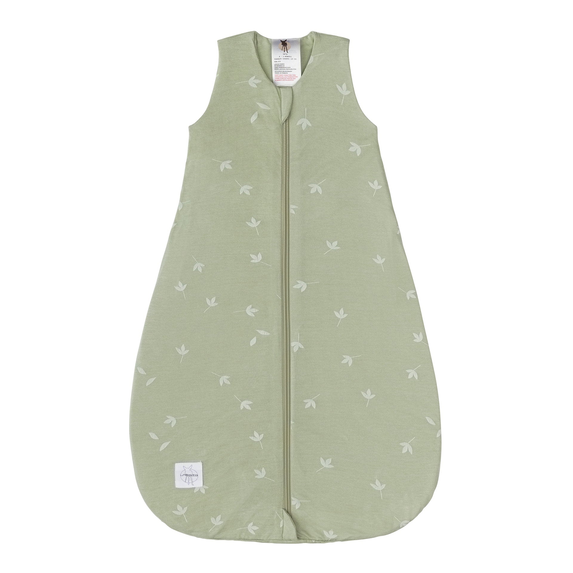 Baby Schlafsack 0,5 TOG Blätter, Oliv