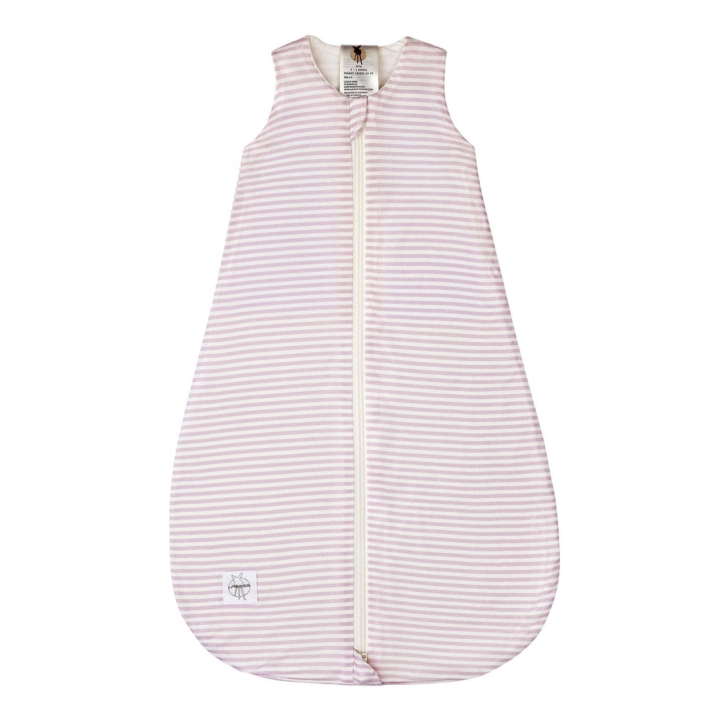 Baby Schlafsack 0,5 TOG Gestreift, Lila Milky