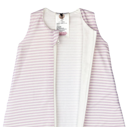 Lässig Baby Schlafsack 0,5 TOG Gestreift, Lila Milky Detail Bild