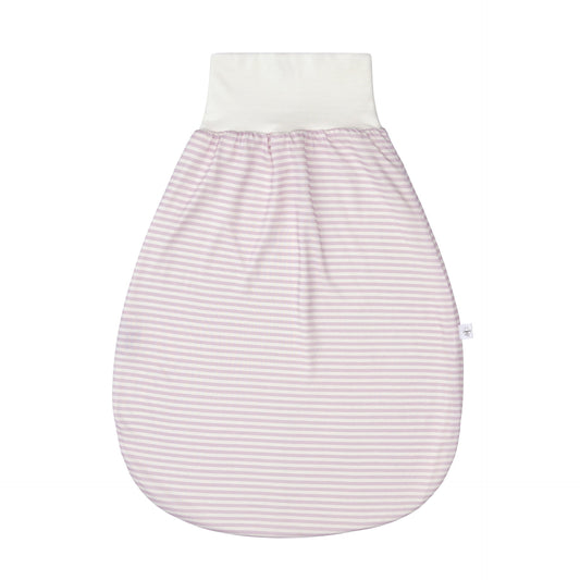 Baby Strampelsack 0,5 TOG Gestreift, Lila Milky