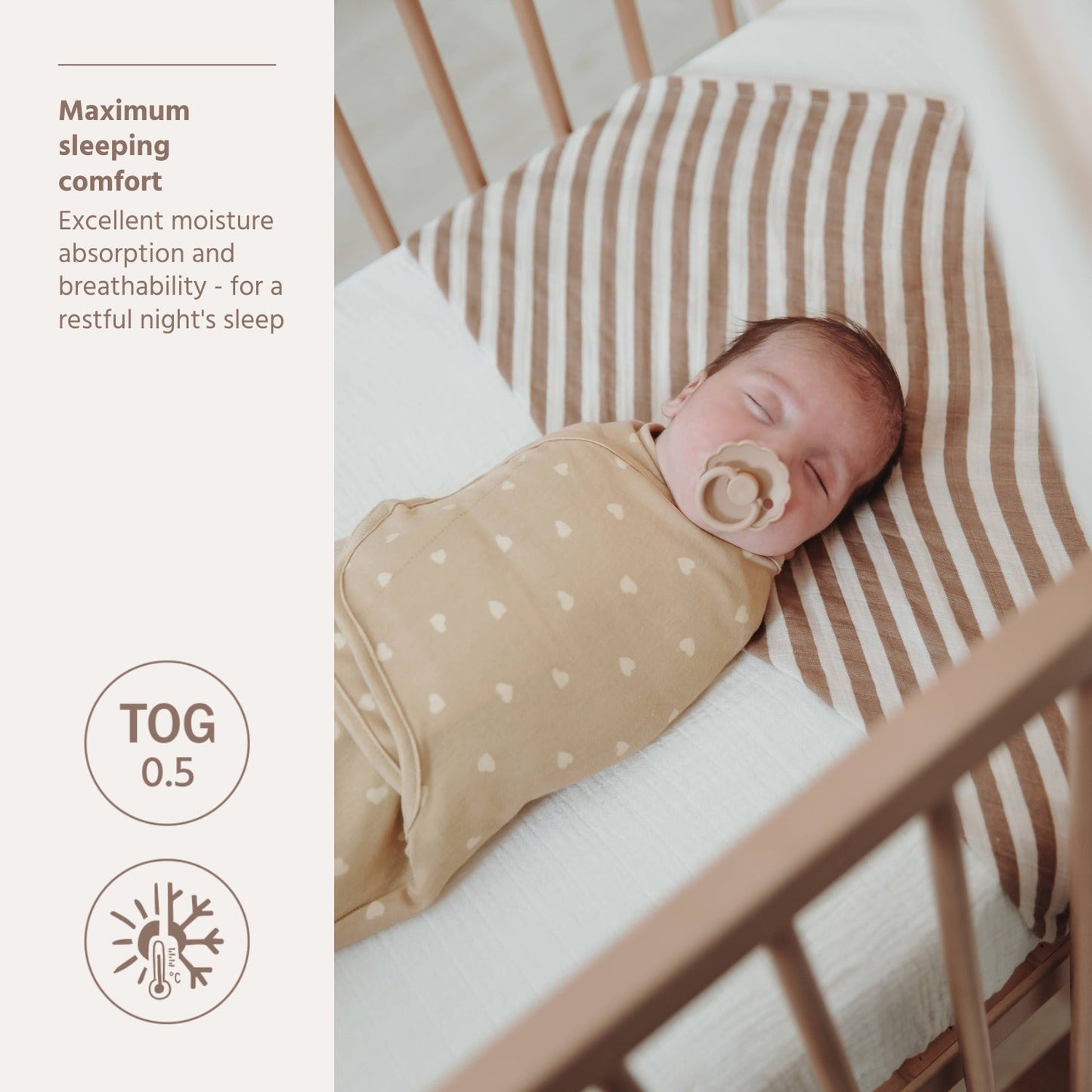 Meyco Pucksack Sweet Heart Sand/Soft Sand