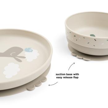 Done by Deer Foodie Geschirr-Set Lalee sand mit Saugnapf Funktionen Detail