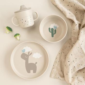 Done by Deer Foodie Geschirr-Set Lalee sand mit Saugnapf mit Verpackung