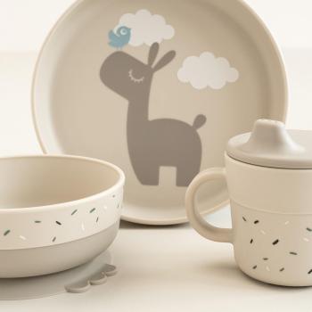 Done by Deer Foodie Geschirr-Set Lalee sand mit Saugnapf Detailansicht