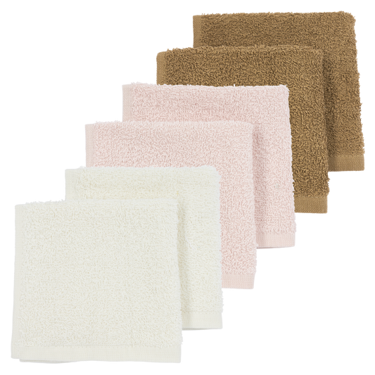 Meyco Spucktücher frottee Offwhite/Soft Pink/toffee Studio