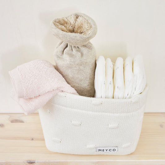 Meyco Spucktücher frottee Offwhite/Soft Pink/toffee