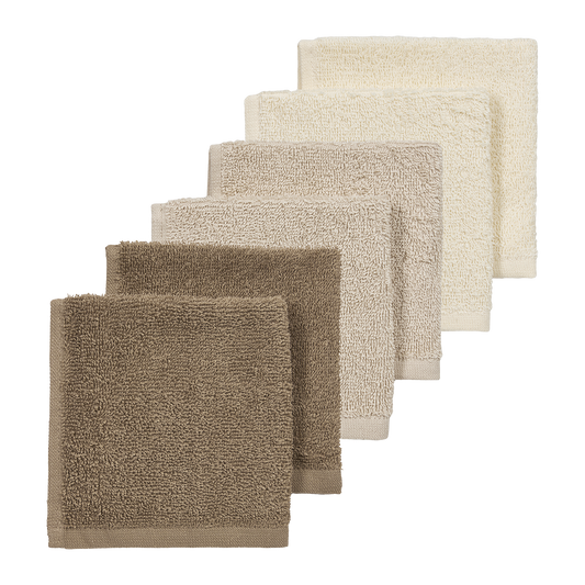 Meyco Spucktücher frottee Natural/Soft Sand/Taupe Studio
