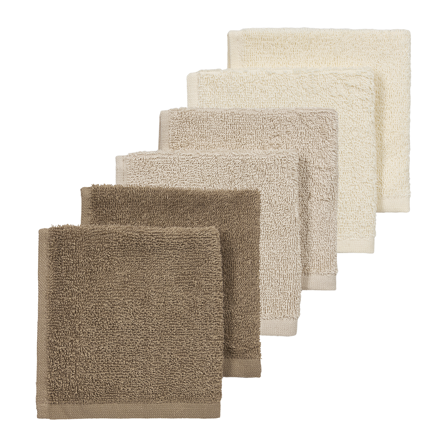 Meyco Spucktücher frottee Natural/Soft Sand/Taupe Studio