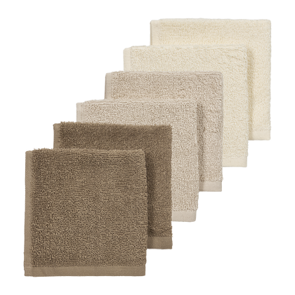 Meyco Spucktücher frottee Natural/Soft Sand/Taupe