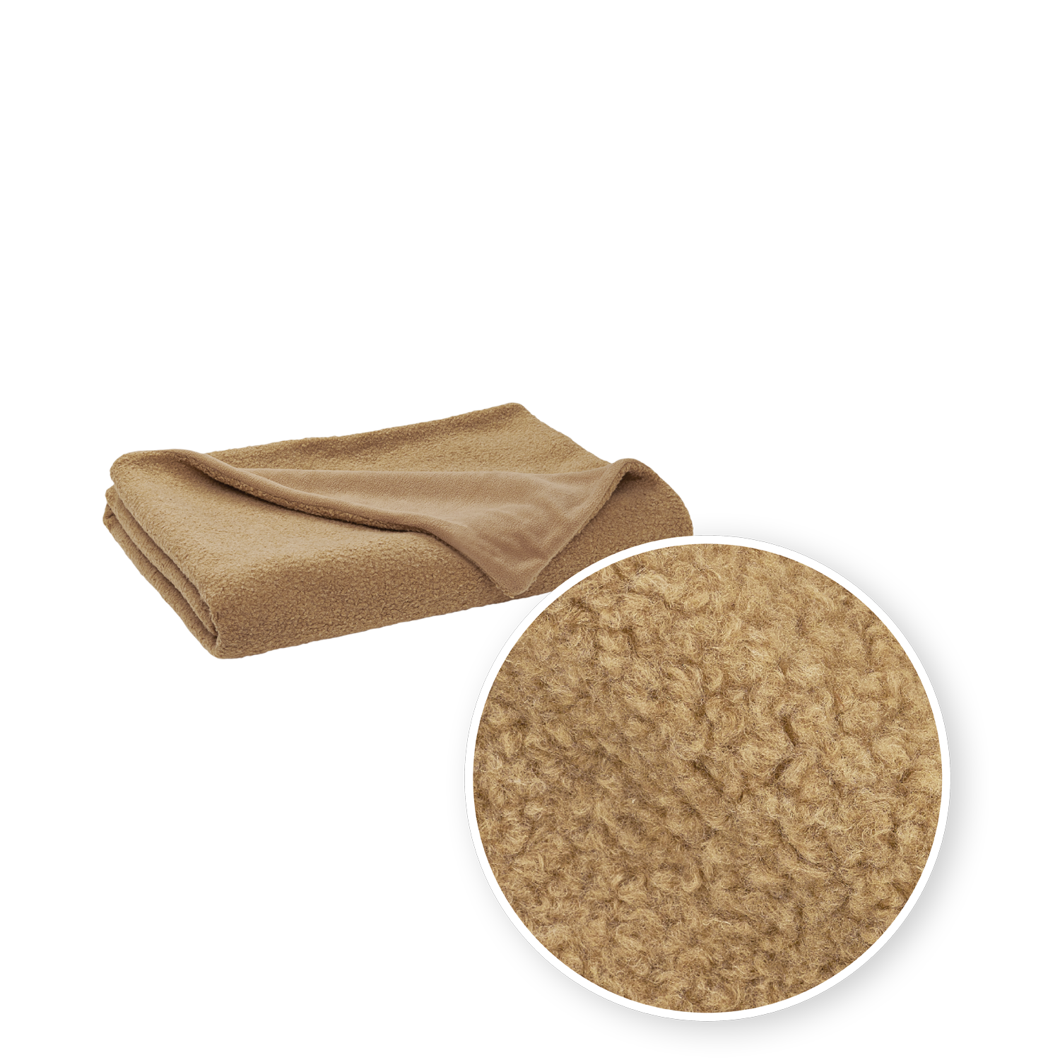 Meyco Plaid bouclé Toffee Studio