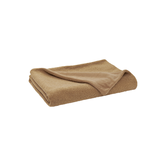 Meyco Plaid bouclé Toffee