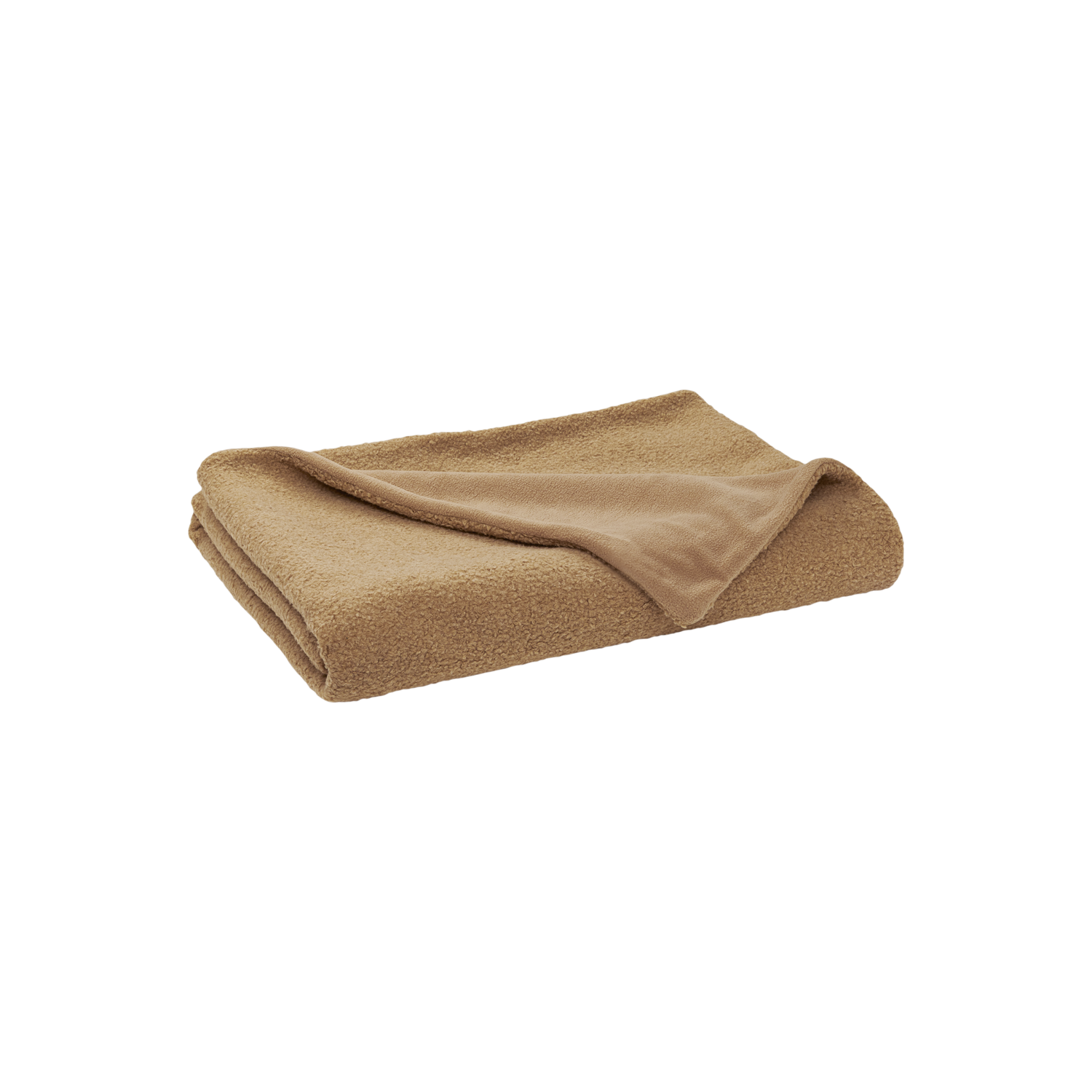 Meyco Plaid bouclé Toffee