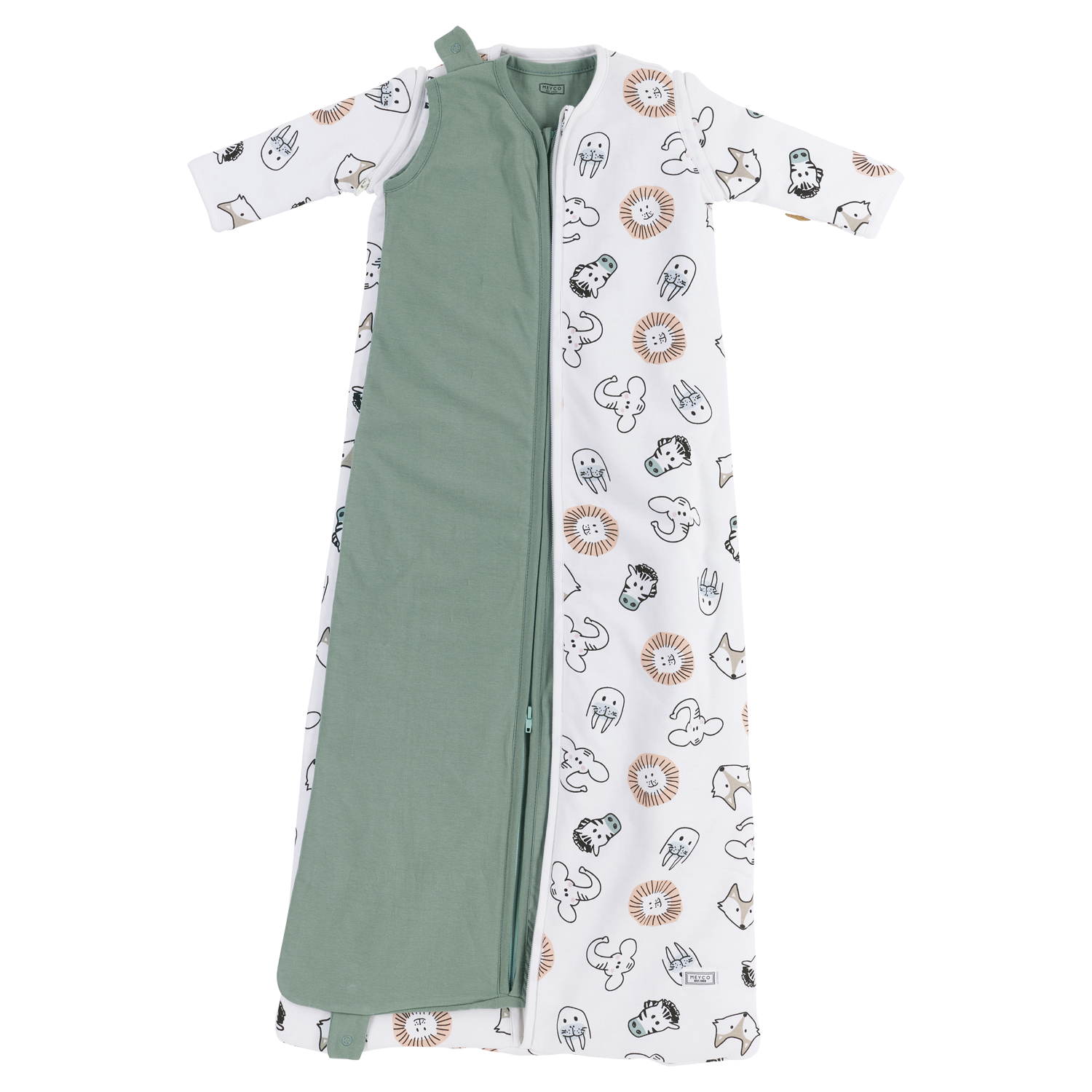 Meyco Ganzjahresschlafsack interlock jersey Animal Multicolour Studio
