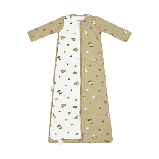 Meyco Ganzjahresschlafsack interlock jersey Forest Animals Sand Studio