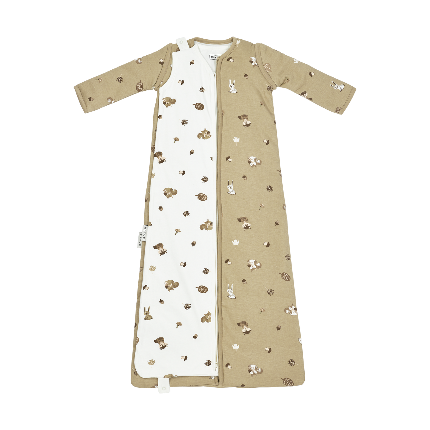 Meyco Ganzjahresschlafsack interlock jersey Forest Animals Sand Studio