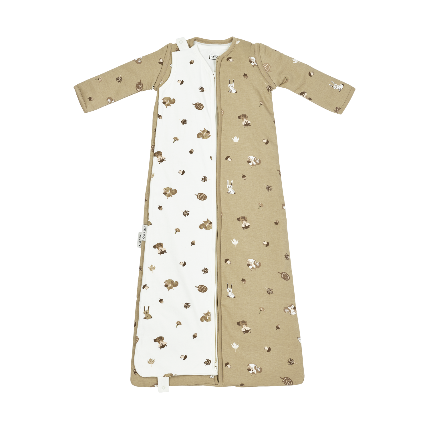 Meyco Ganzjahresschlafsack interlock jersey Forest Animals Sand Studio