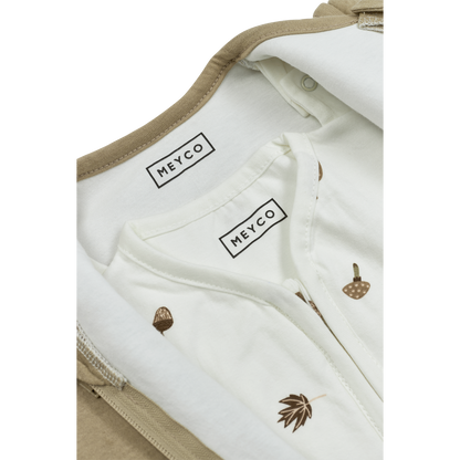 Meyco Ganzjahresschlafsack interlock jersey Forest Animals Sand