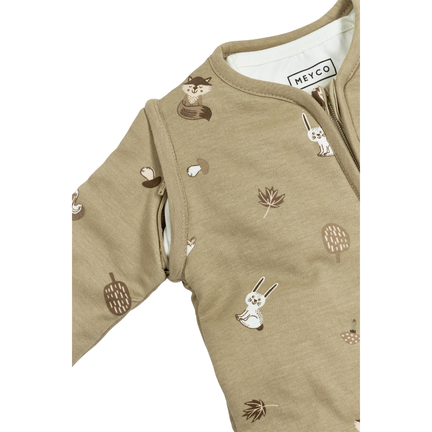 Meyco Ganzjahresschlafsack interlock jersey Forest Animals Sand
