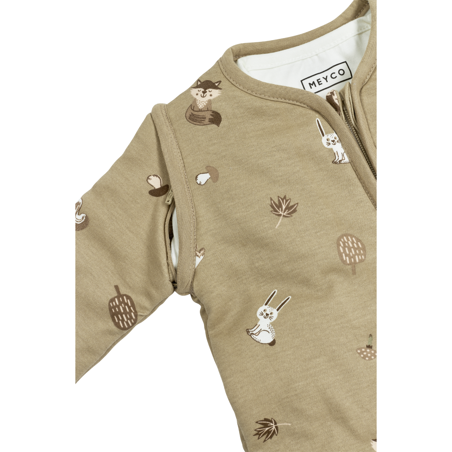 Meyco Ganzjahresschlafsack interlock jersey Forest Animals Sand