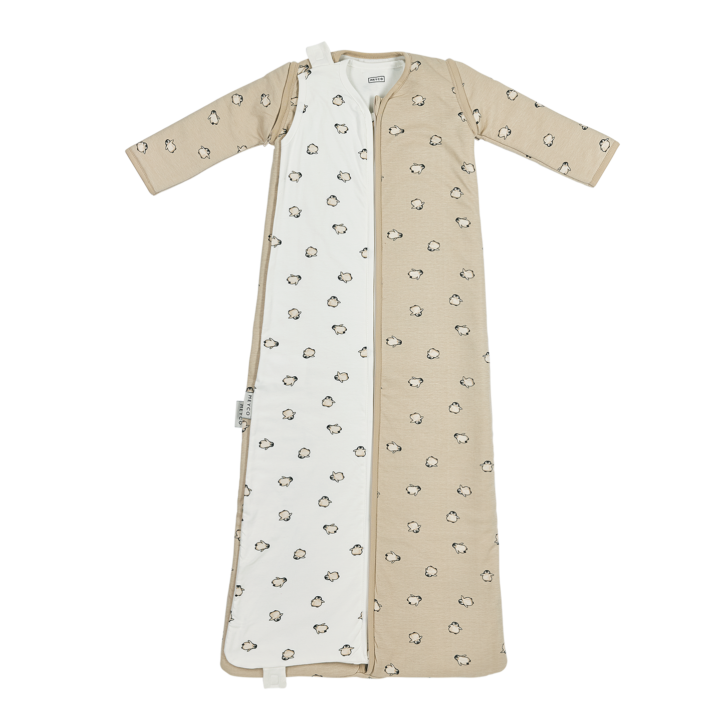 Meyco Ganzjahresschlafsack interlock jersey Penguin Soft sand Studio