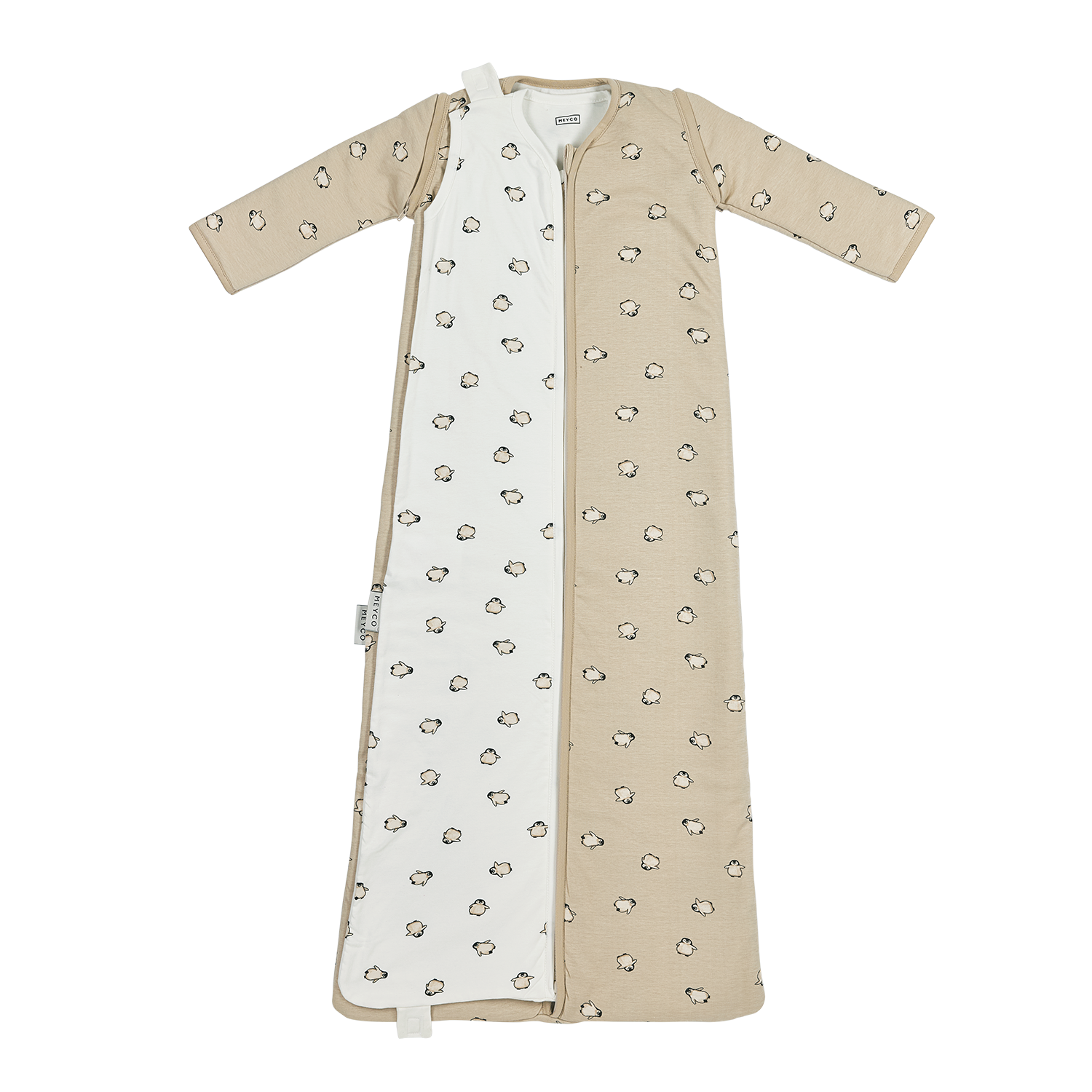 Meyco Ganzjahresschlafsack interlock jersey Penguin Soft sand Studio