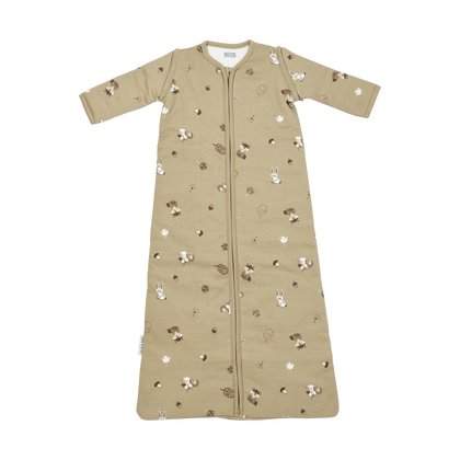 Meyco Schlafsack mit abnehmbaren Ärmeln interlock jersey Forest Animals Sand