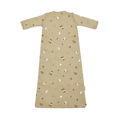 Meyco Schlafsack mit abnehmbaren Ärmeln interlock jersey Forest Animals Sand