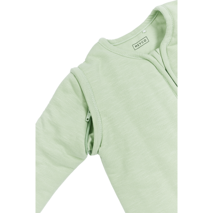 Meyco Schlafsack mit abnehmbaren Ärmeln interlock jersey Slub Soft Green