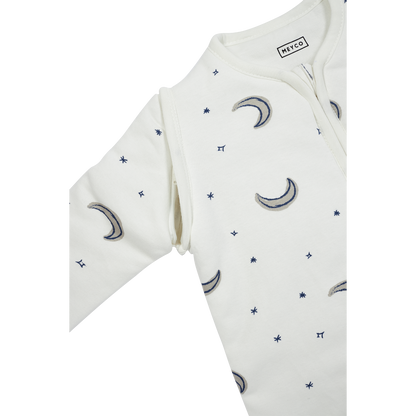 Meyco Schlafsack mit abnehmbaren Ärmeln interlock jersey Moon Indigo
