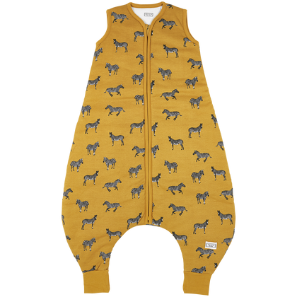 Meyco Schlafsack Jumper gefüttert interlock jersey Zebra Animal Honey Gold