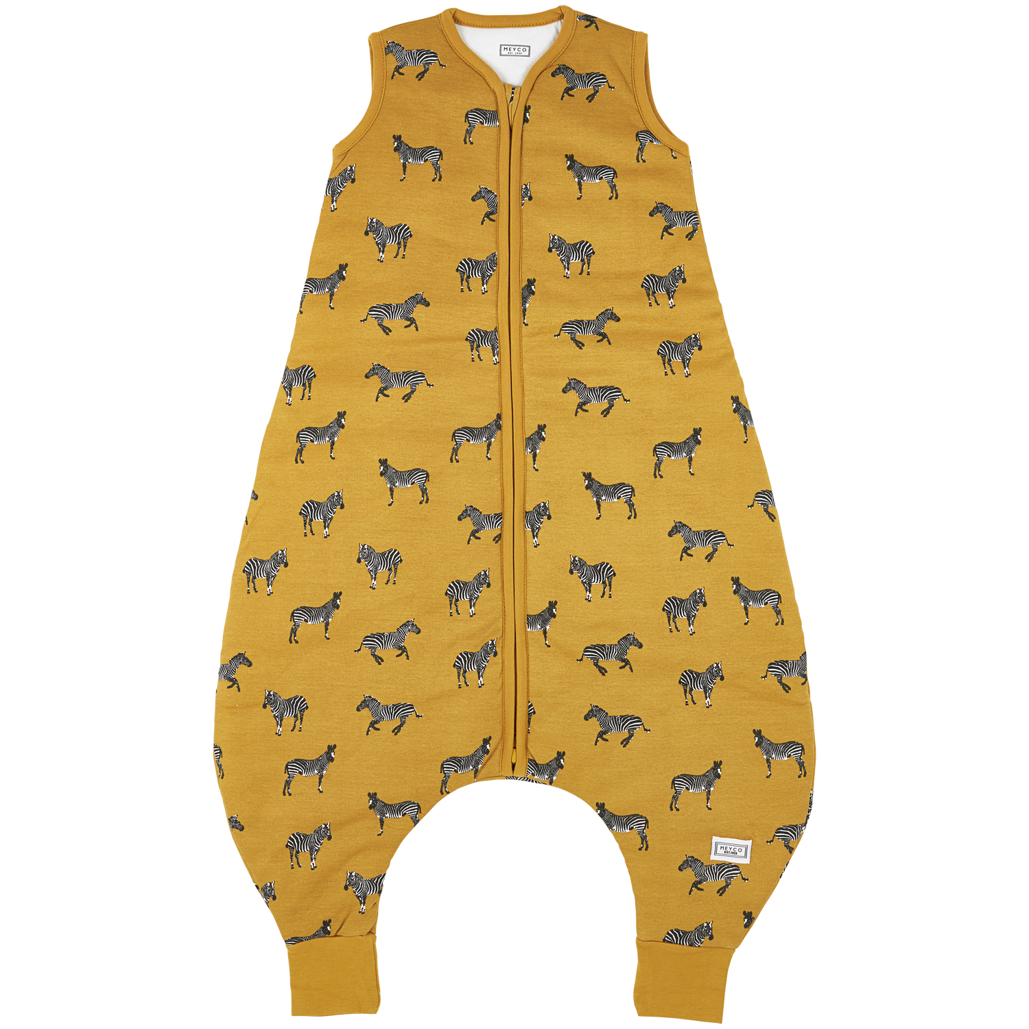 Meyco Schlafsack Jumper gefüttert interlock jersey Zebra Animal Honey Gold Studio